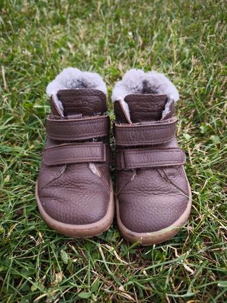 Zimné topánky froddo barefoot winter furry brown24, froddo,24