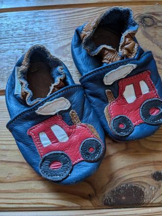 Barefoot kožené capačky ekotuptusie, 21