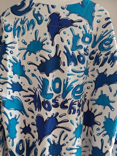 Love moschino icon luxusná dámská mikina l, moschino,l