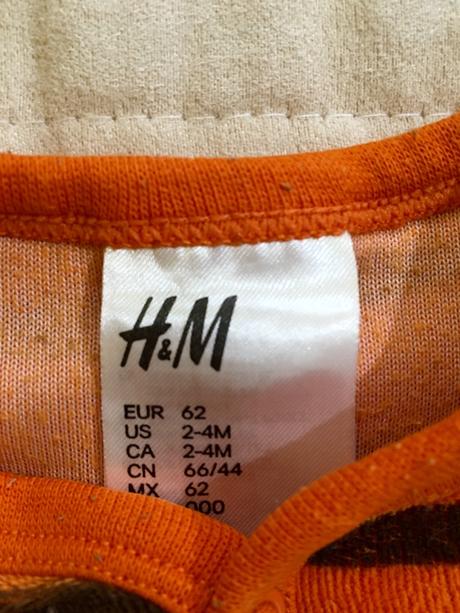 H&m 2-pack overal tigrík, h&m,68