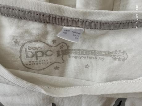 Biele tričko 140/146, bonprix,140