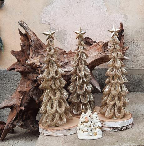 Vianočné  zlaté stromčeky, 