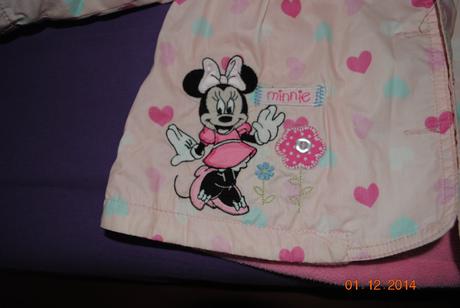 Bodkovaná bundička s minnie, disney,74