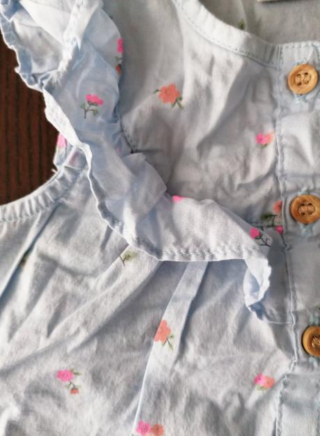 Jemny kvietkovany kompletik, h&m,74