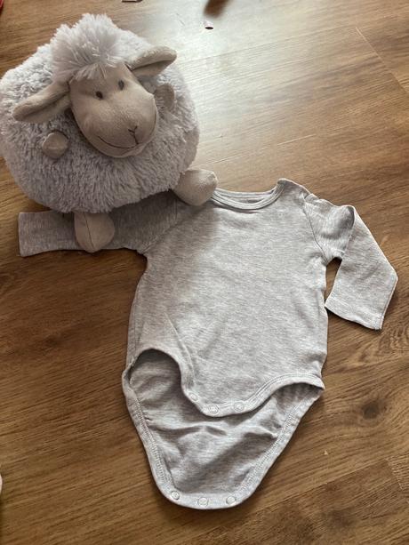 Sivé bodynko h&m, h&m,56