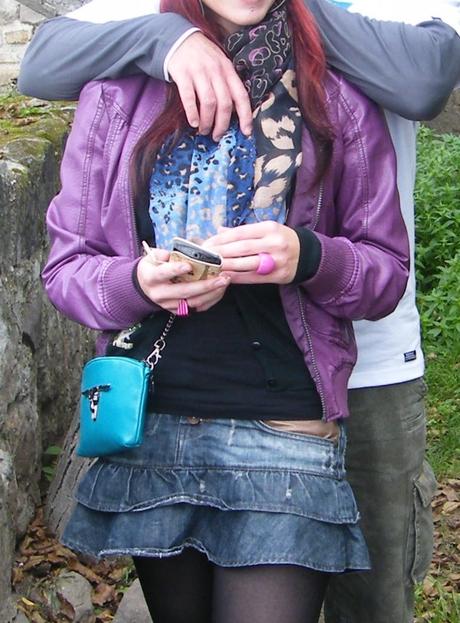 Ďžínsová sukňa, s