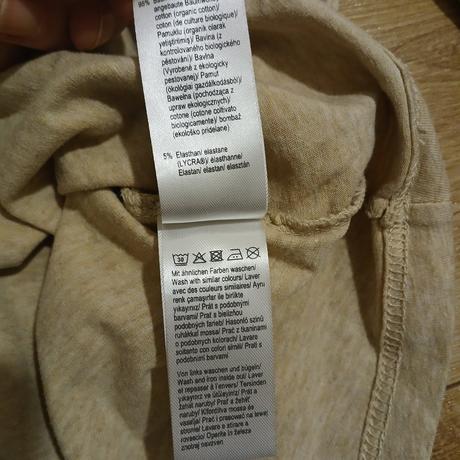 Béžové elegantné tričko s riasenými rukávmi, tchibo,46