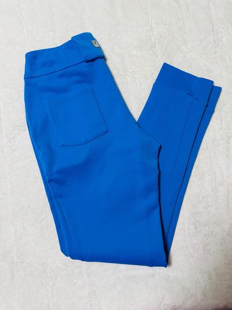 Modré elastické nohavice zn. magenta, m