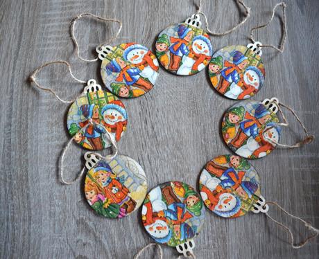 Vianočné ozdoby snehuliak, 