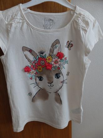 Tričko zajac ca 134, c&a,134