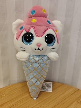 Plyšák zuru coco cones zmrzlina mačička, 21 cm,