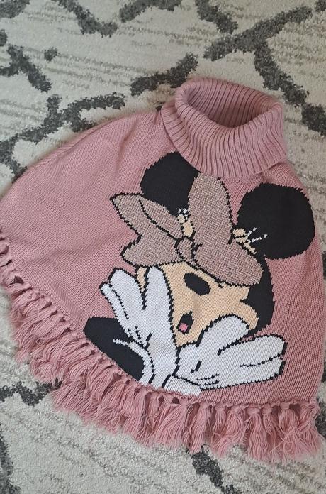 Pončo s minnie, h&m,140