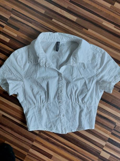 Crop košieľka, h&m,32