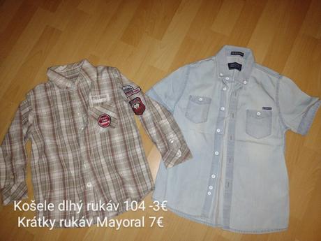 Košele veľkosť 104-110, mayoral,104