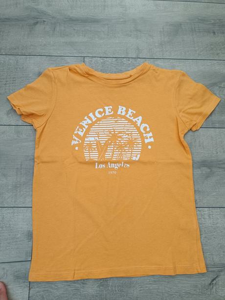 Bledooranžové tričko, sinsay,134