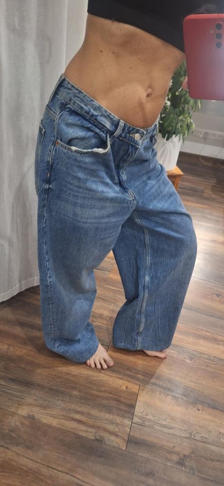 Široke rifle baggy zara vel 40/42, zara,40