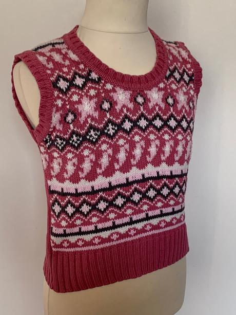 S.oliver ružové pletená vesta, s.oliver,104