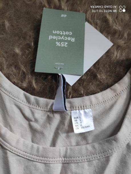 Bavlnené tielko, h&m,l
