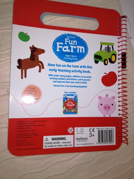 My first fun farm wipe clean, 