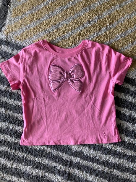 Tričko s mašlou 110/116, h&m,110