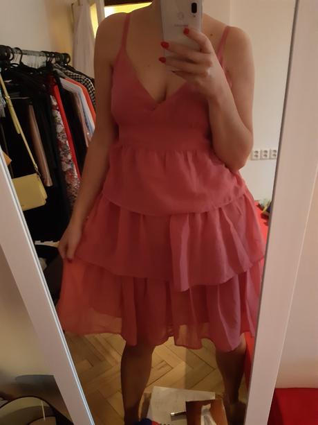 Elegantne saty ružové, m