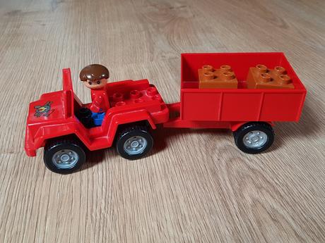 Lego duplo lesné hasické auto+panačik,