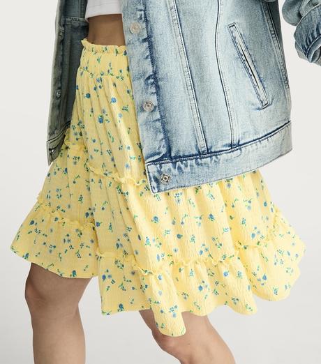 Kvietkovaná letná sukňa, f&f,34 / xs
