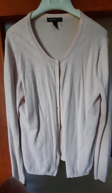 Bledoružový sveter mango m-l, l