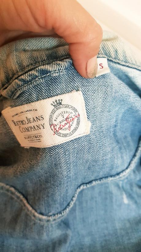 Rifľová vintage retro jeans, s