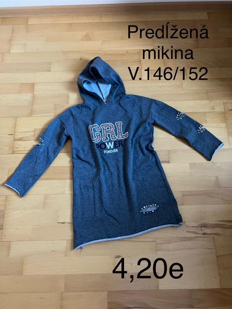 Predĺžená mikina, 146