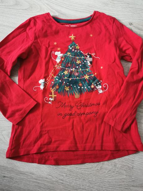 Vianočné tričko 6-7rokov, pepco,122