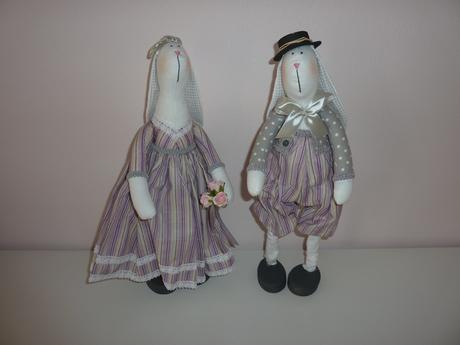 Veľkonočná zajačica a zajac 2 set,