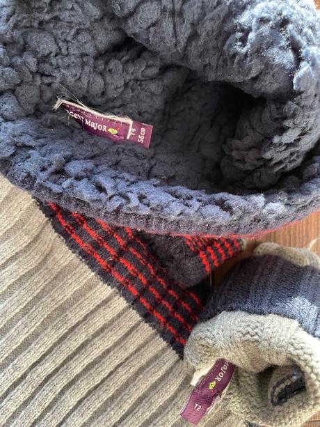 Čiapka, rukavice, šál set na 4 roky-104 cm, sergent major,104