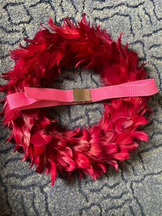 Detský opasok v neónovej ružovej farbe,