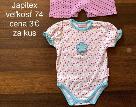 Dievčenské body krátky rukav, japitex,74