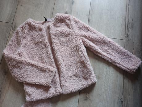 Chlpatý kabátik, h&m,38