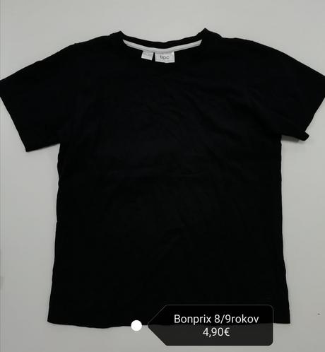 Čierne tričko, bonprix,134
