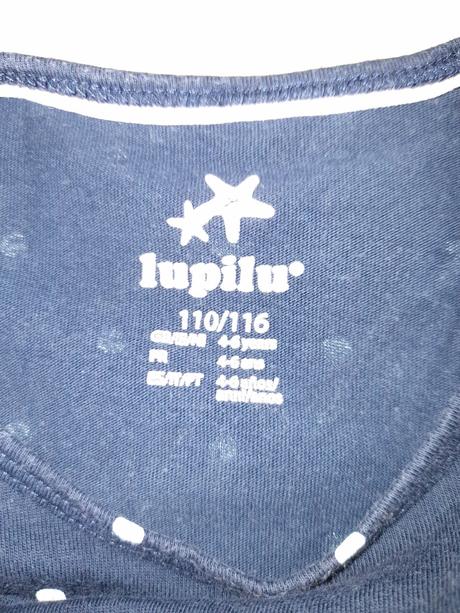 Tmavomodré bodkované šaty/tunika, lupilu,110