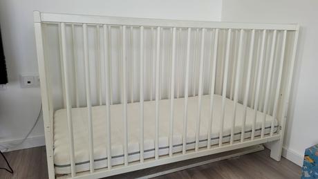 Ikea gulliver detská posteľ biela 60x120 cm, šírka (cm): 60,dĺžka (cm): 120