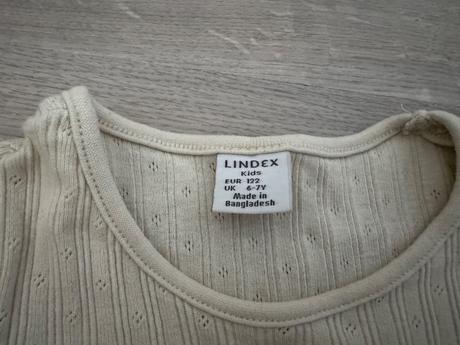 Lindex pointelle tričko 122, lindex,122