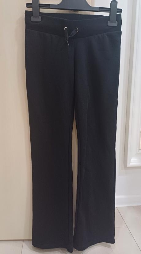 Zvonové teplákove nohavice, h&m,152