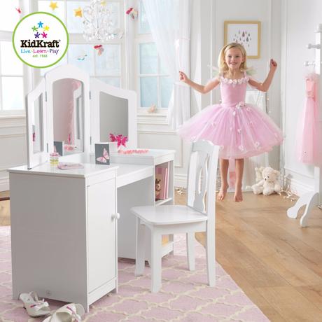 Kidkraft luxusný toaletný stolík so stoličkou,