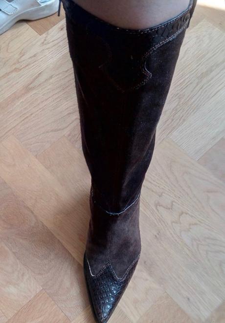 Hnedé kožené čižmy bruno premi 37, 37