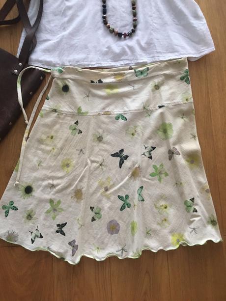 Ľanová sukňa 40 l, l