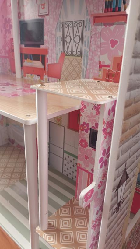 Ružový domček pre bábiky s výťahom,