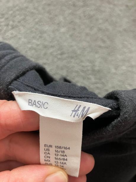 H&m mikina čierna, h&m,158