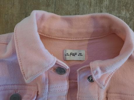 Riflová bundička pre dievčatko, f&f,92