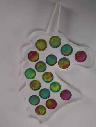 Pop it jednorožec, farebný, 15 x 14 cm, 