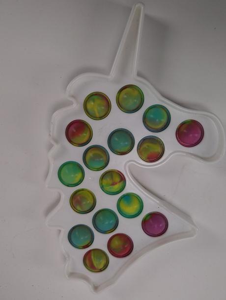 Pop it jednorožec, farebný, 15 x 14 cm, 