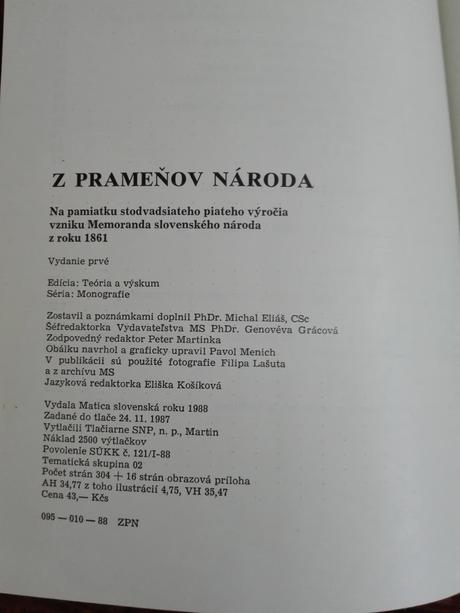 Z prameňov národa, 